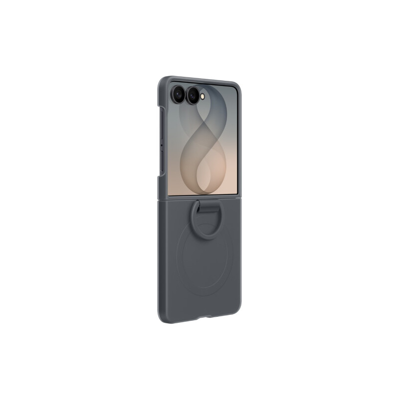 Galaxy Z Flip8 Ring Case Silicone Graphite
