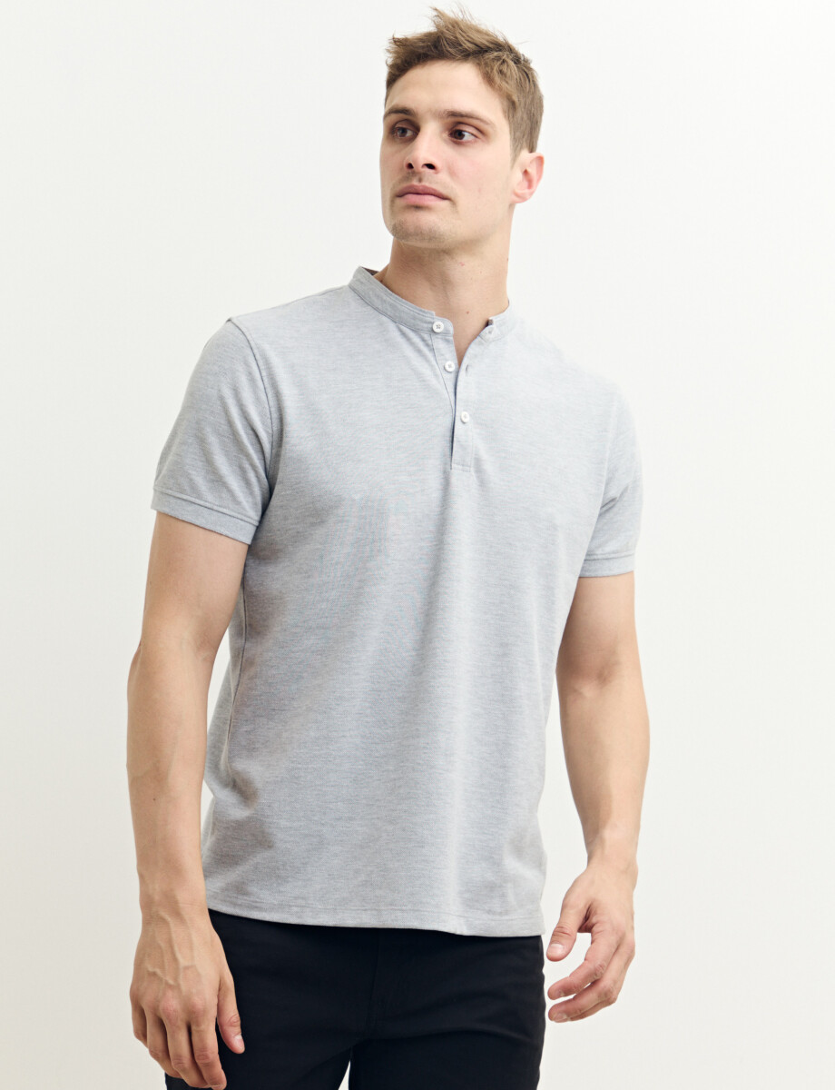 520750 REMERA HARRINGTON LABEL Gris Melange