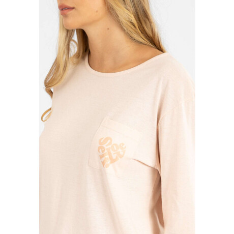 Pijama Simple Basic Pocket Rosado