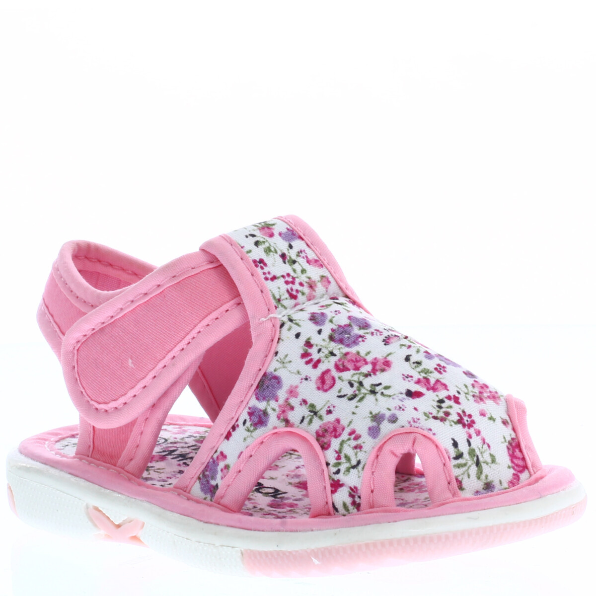 Sandalia de Niña Mini Miss Carol CANI con tela estampada y velcro MINI MissCarol - Rosado 