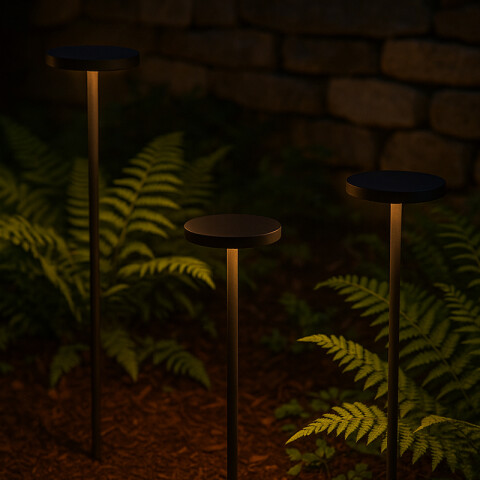Pincho caminero LED negro 8W cálido 160cm IP65 ZU0202