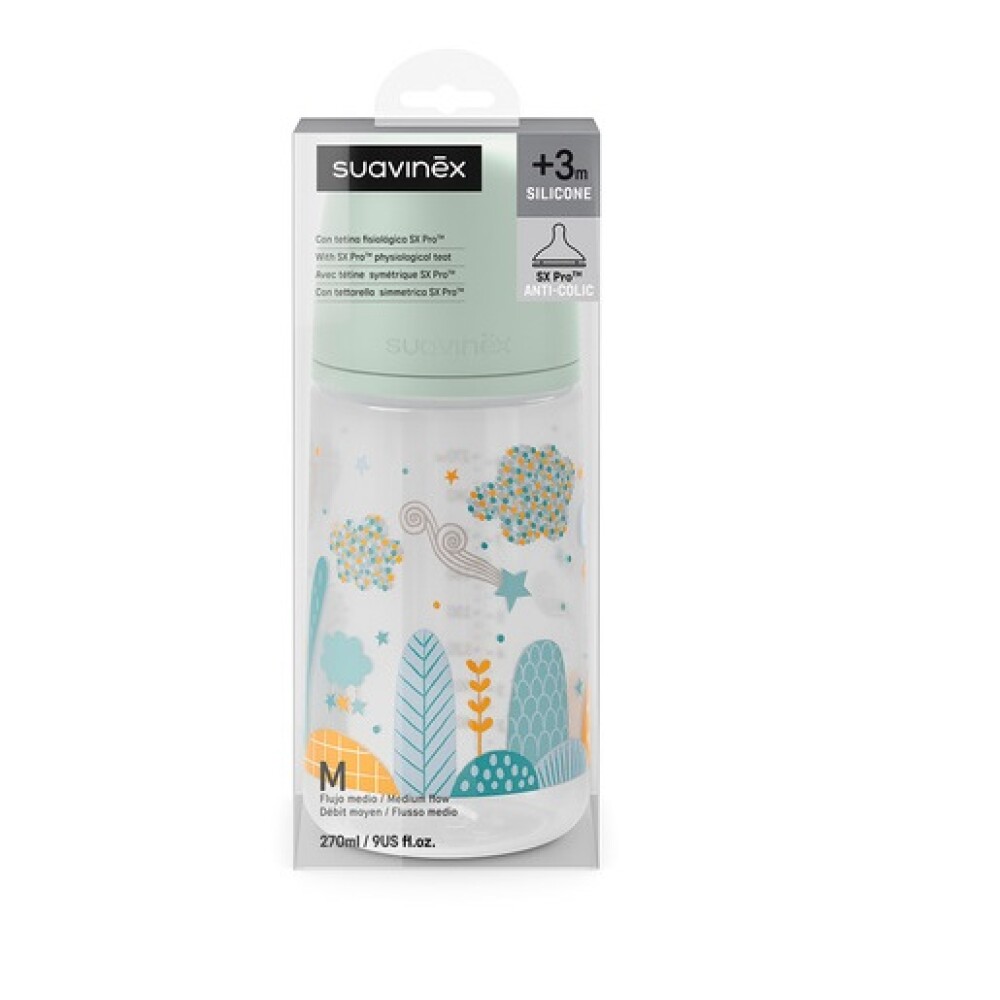 Biberón Fisiológico Suavinex 270ml Dreams celeste