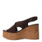Sandalias de Mujer Bottero con Plataforma de Corcho Marrón Café