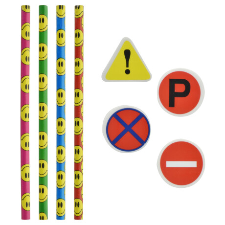 SET LAPICES X 4 UNI + 4 GOMAS PICASSO SET LAPICES X 4 UNI + 4 GOMAS PICASSO