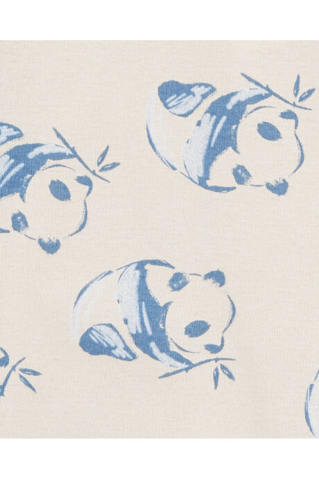 Pack dos bolsas de dormir de algodón diseño panda Sin color