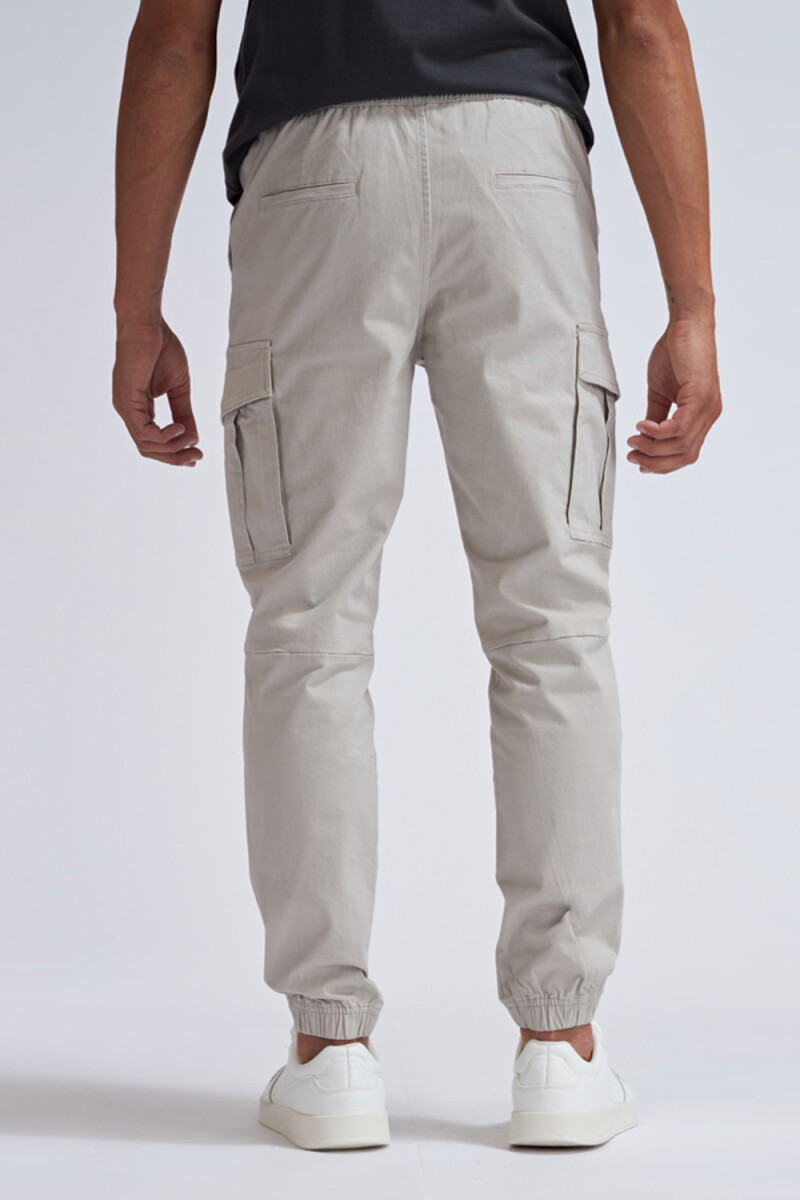 Pantalón cargo jogger Gris Claro