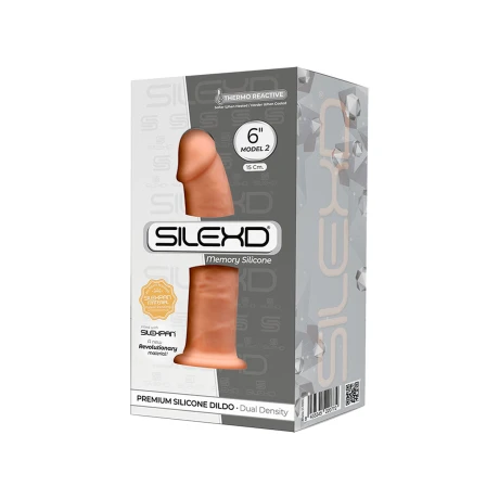 Dildo Realístico Ventosa Silexd Modelo 2 6" Carne Dildo Realístico Ventosa Silexd Modelo 2 6" Carne