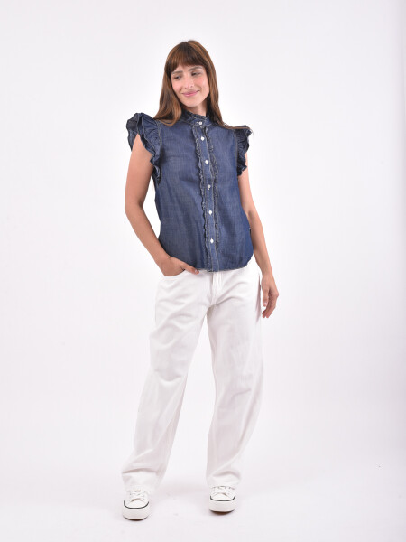 CAMISA CAMIL AZUL OSCURO