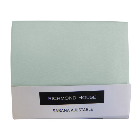 Sábana Ajustable 2 plazas Richmond House 100% Microfibra JADE