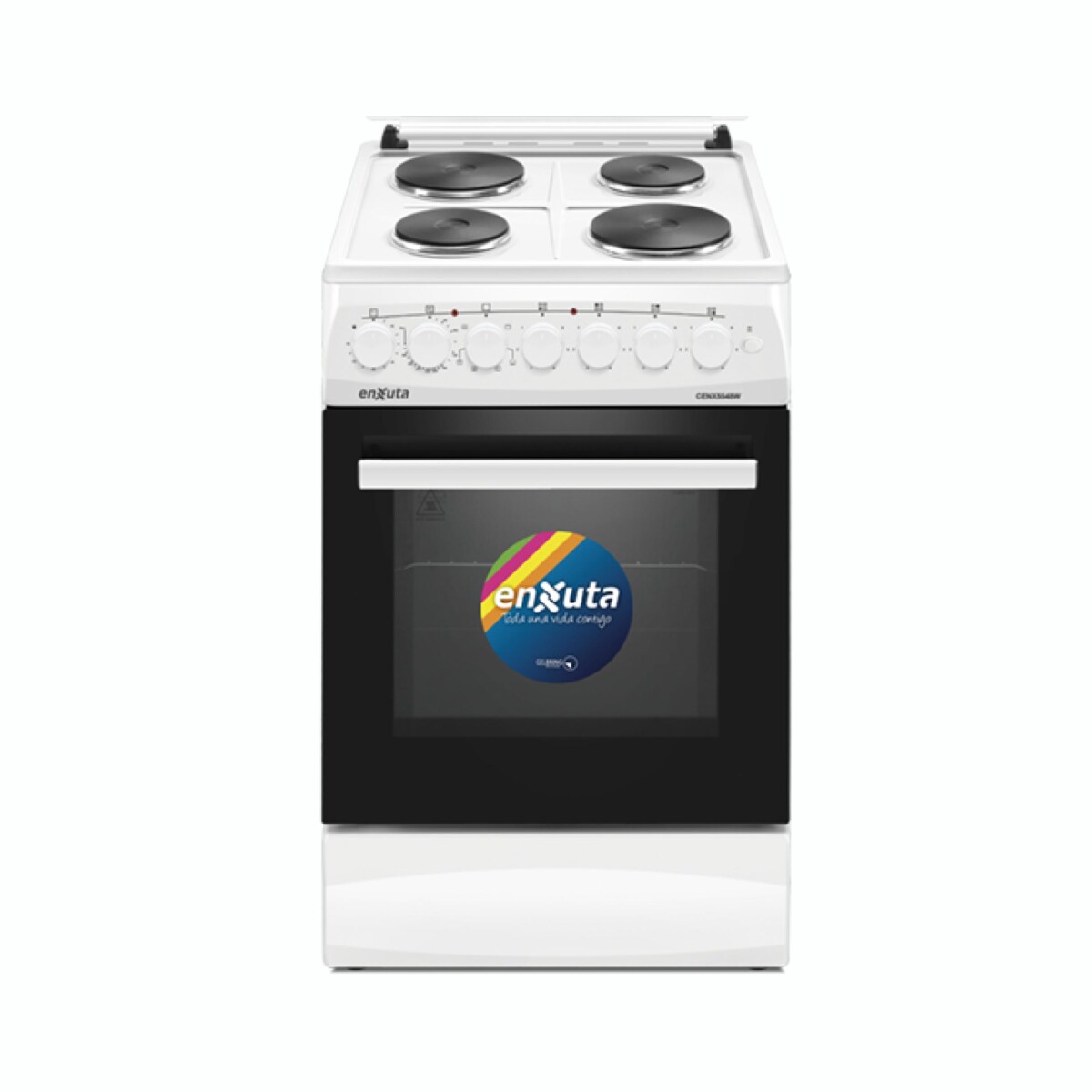 Cocina Eléctrica ENXUTA CENX5548W Cuatro Discos Con Convección 