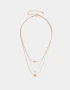 Collares Cortos Bañada en Oro Rosa Collar Multicadena Bañado En Oro Rosa - Dorado Oro Rosa