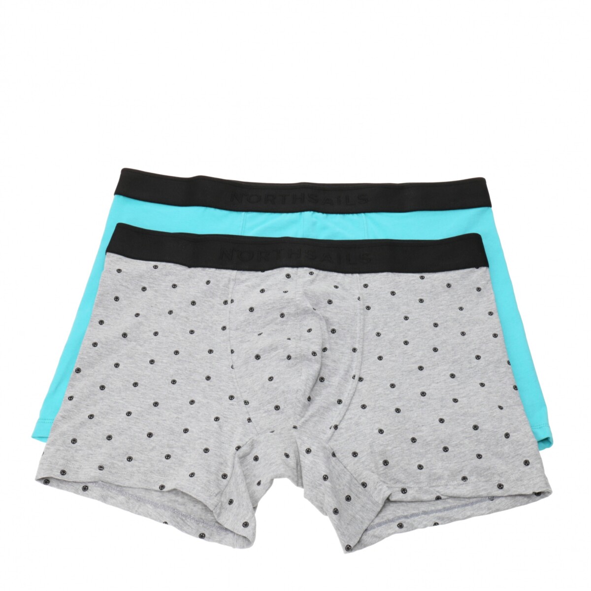 Boxer de Hombre N+ x2 Jules - Gris - Verde Agua 