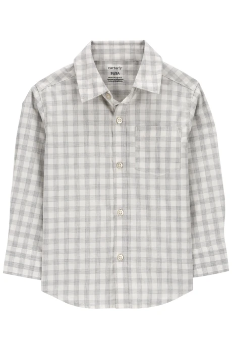 Camisa de popelina, diseño a cuadros. Talles 2-5T Camisa de popelina, diseño a cuadros. Talles 2-5T