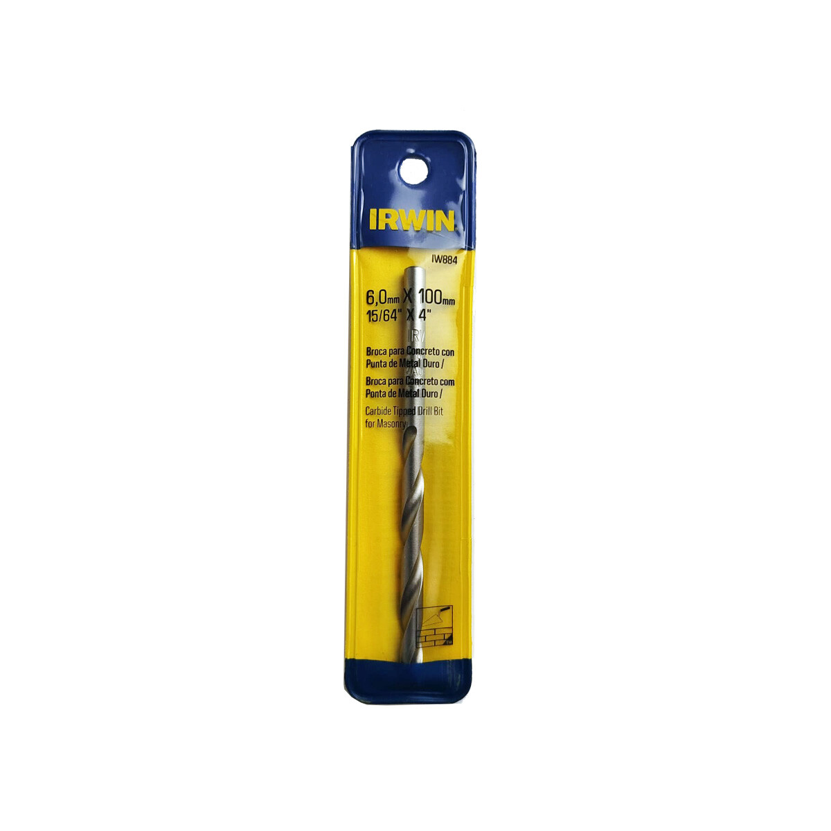 Mecha para concreto Irwin 6mm x 100mm 