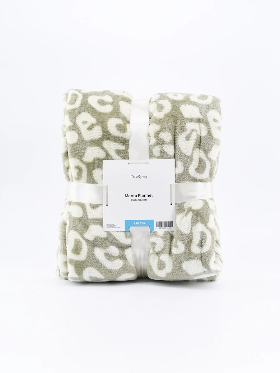 MANTA FLANNEL A PRINT - BEIGE 