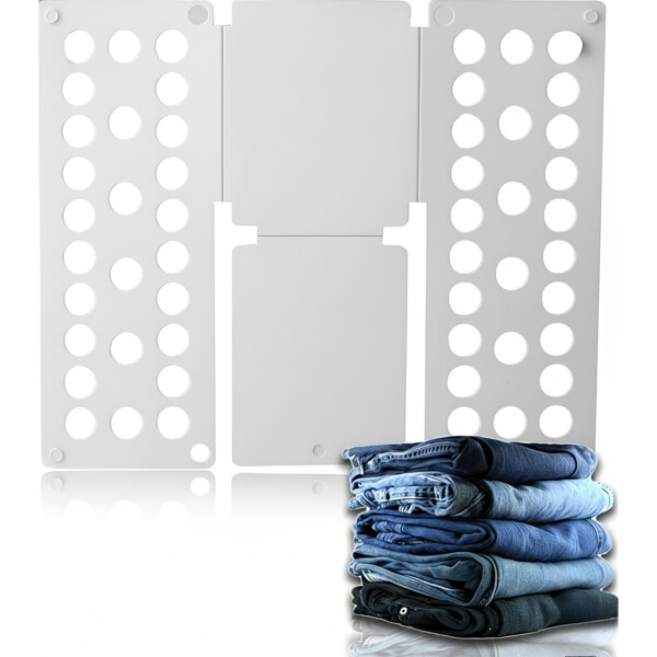 Tabla Plegable Para Doblar Ropa Tamaño Grande 57cm x 77Cm Color Blanco