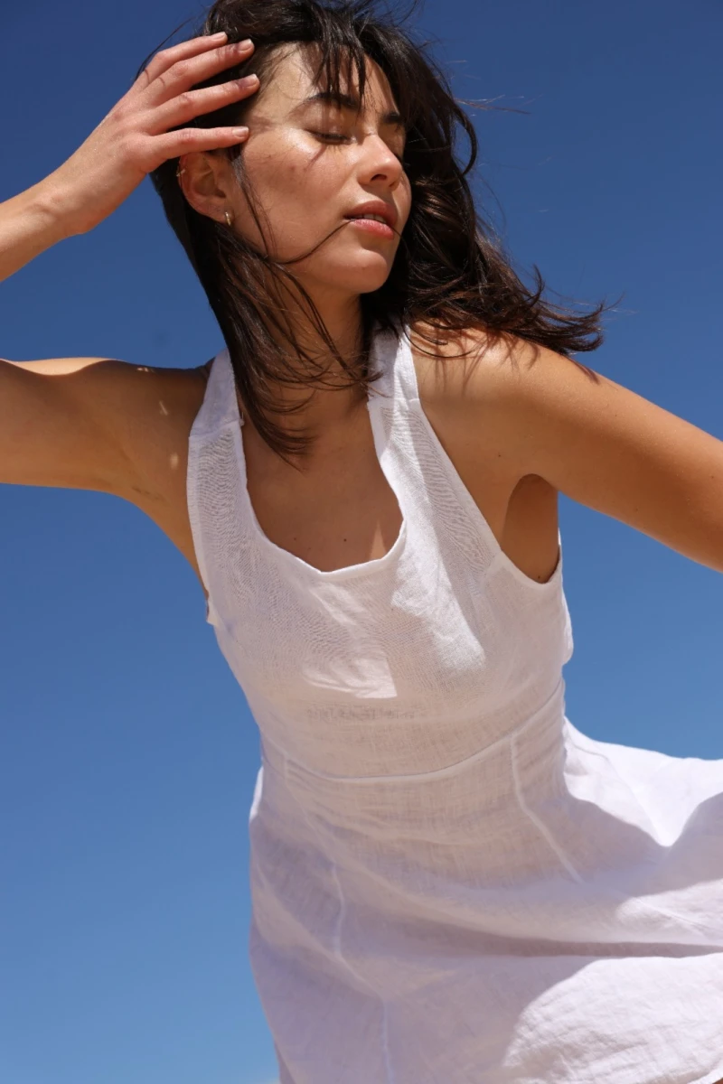 Vestido Flamenco blanco m