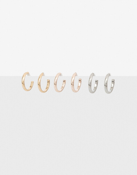 Aros Argollas Set Special Price Set De Argollas De Metal - Combinacion Multicolor