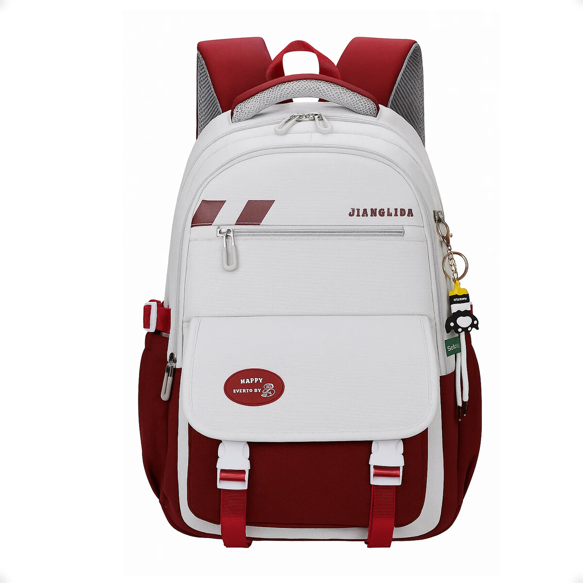 Mochila Escolar Liceal Unisex Impermeable Viaje Jianglida - Bordo 