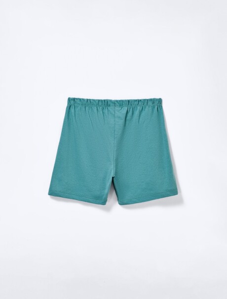 PIJAMA INFANTIL CON ESTAMPA Y BERMUDA MULTICOLOR