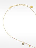 Collar Con Piedras Y Circonitas - Plata De Ley 925 multicolor