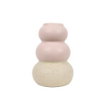 CANDELABRO ANILLOS 6x6x8.5CM CERAMICA ROSA CANDELABRO ANILLOS 6x6x8.5CM CERAMICA ROSA