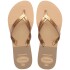 Sandalias Havaianas Elegance Print Grafito Dorado
