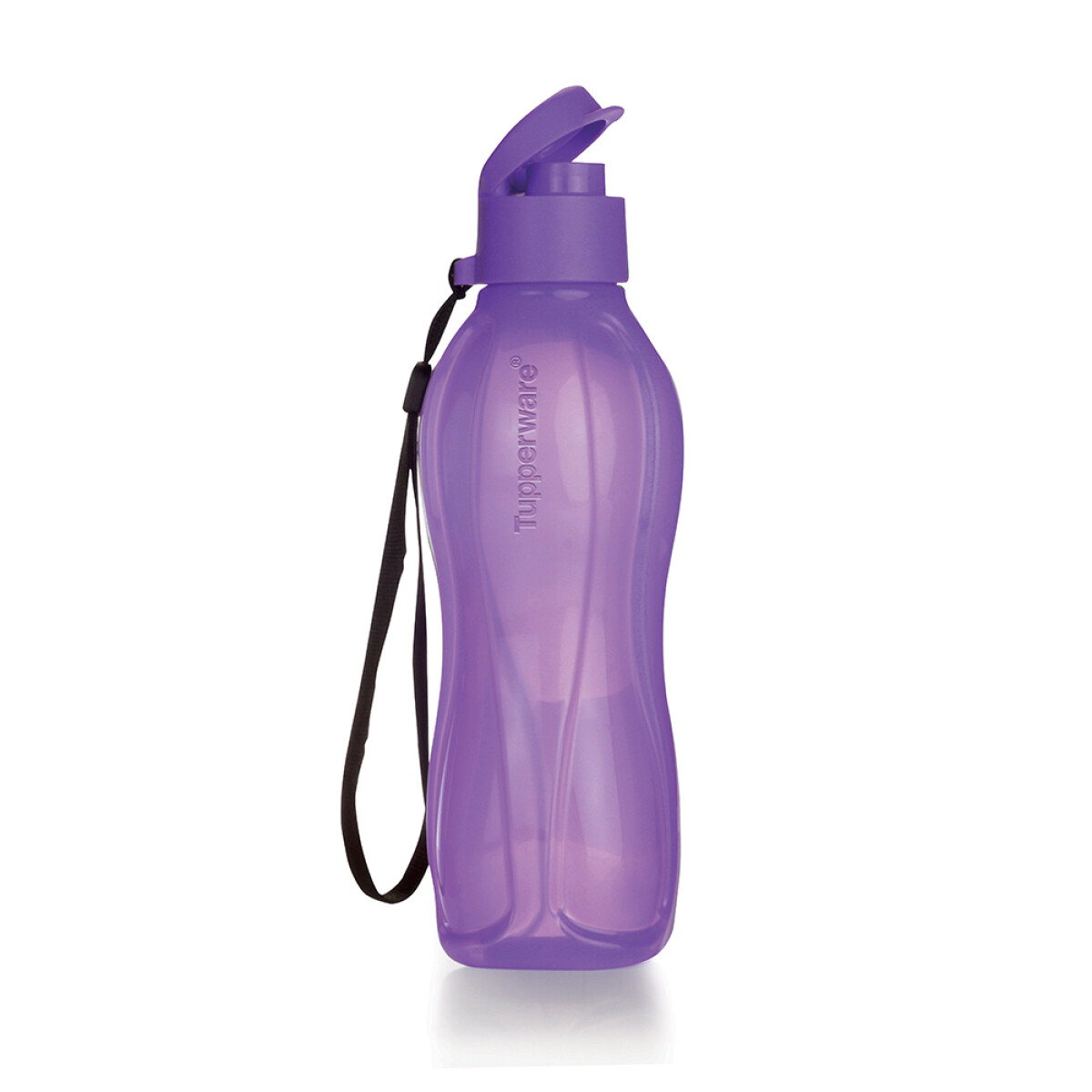 BOTELLA ECO TWIST TUPPERWARE CON PICO Y CORREA 500 ML - VIOLETA 
