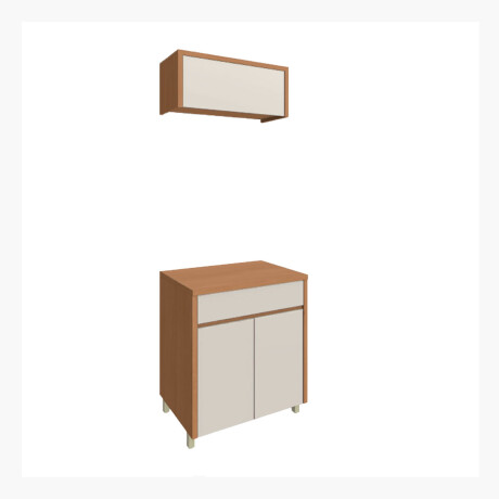 JUEGO MODULAR PARA COCINA INCLUYE AEREO Y BAJO MESADA GAMAS DE BEIGE