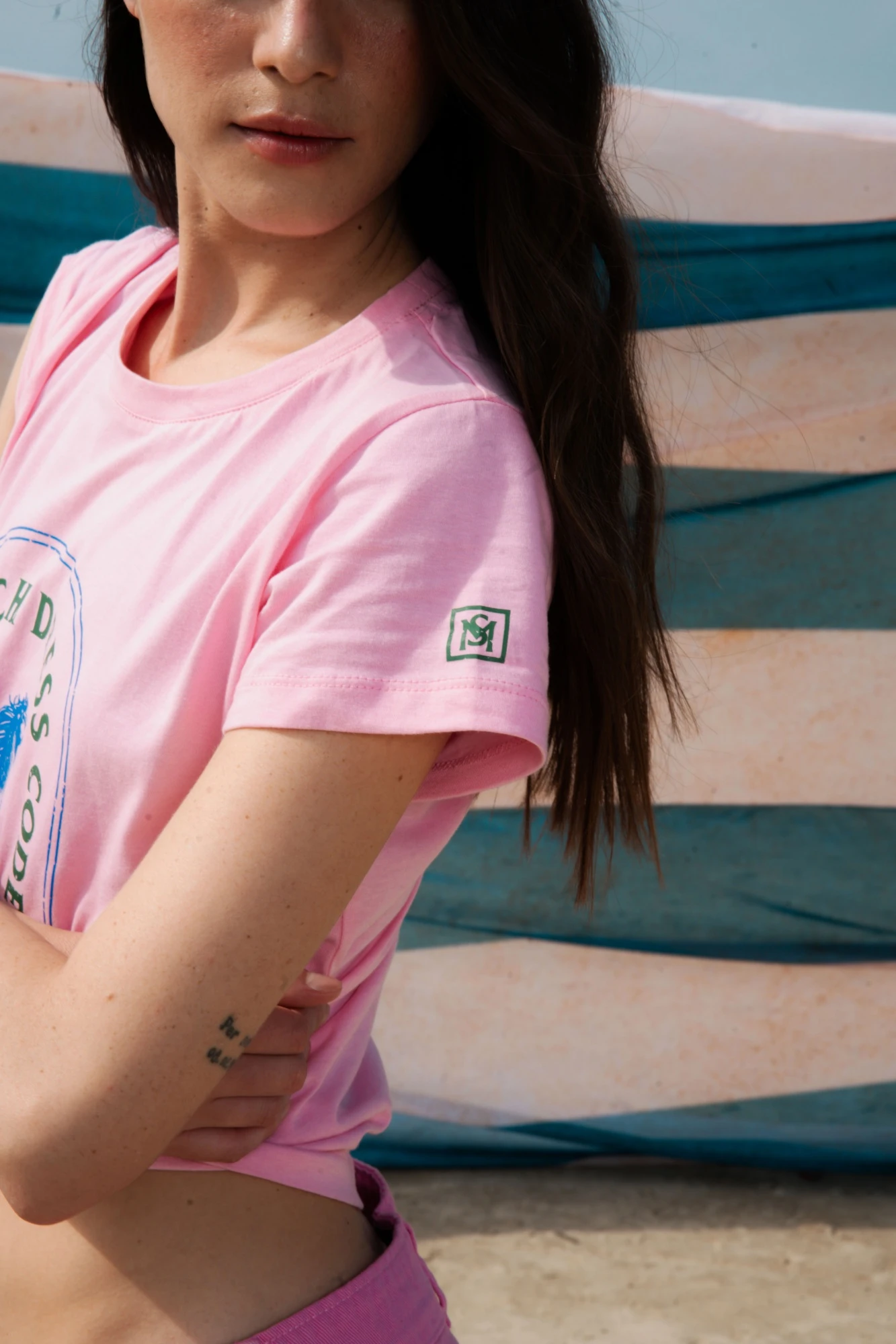 Ranch T shirt rosado l