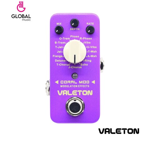 PEDAL DE EFECTO VALETON Coral Mod 16 Types Dig Modulation PEDAL DE EFECTO VALETON Coral Mod 16 Types Dig Modulation