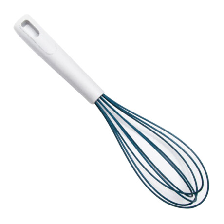 Batidor Mezclador Manual de Cocina Antiadherente en Silicona Azul