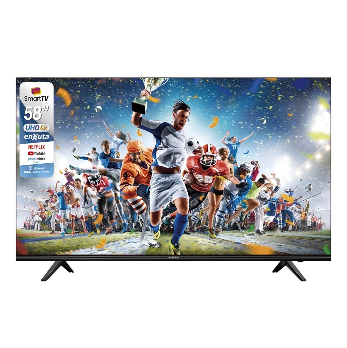 Televisor Enxuta 58" Uhd 4k Ltc Ledenx1258sdf4kw 