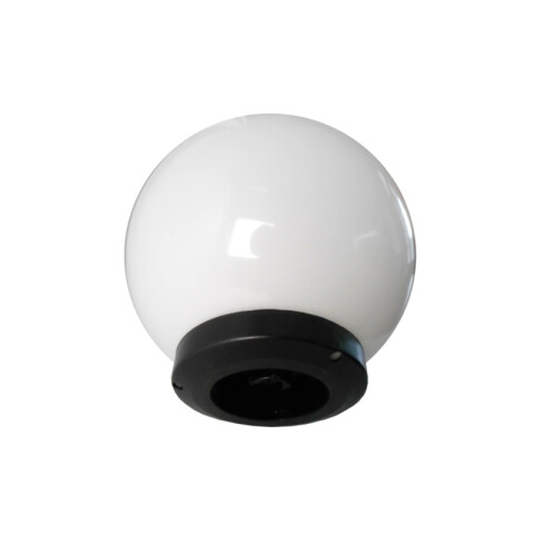Globo con base en PMMA opalino y base de color negro ML0006