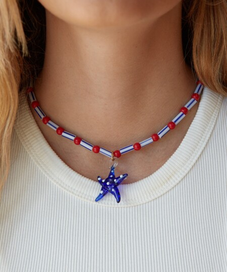 COLLAR CANDY ESTRELLA DE MAR AZUL