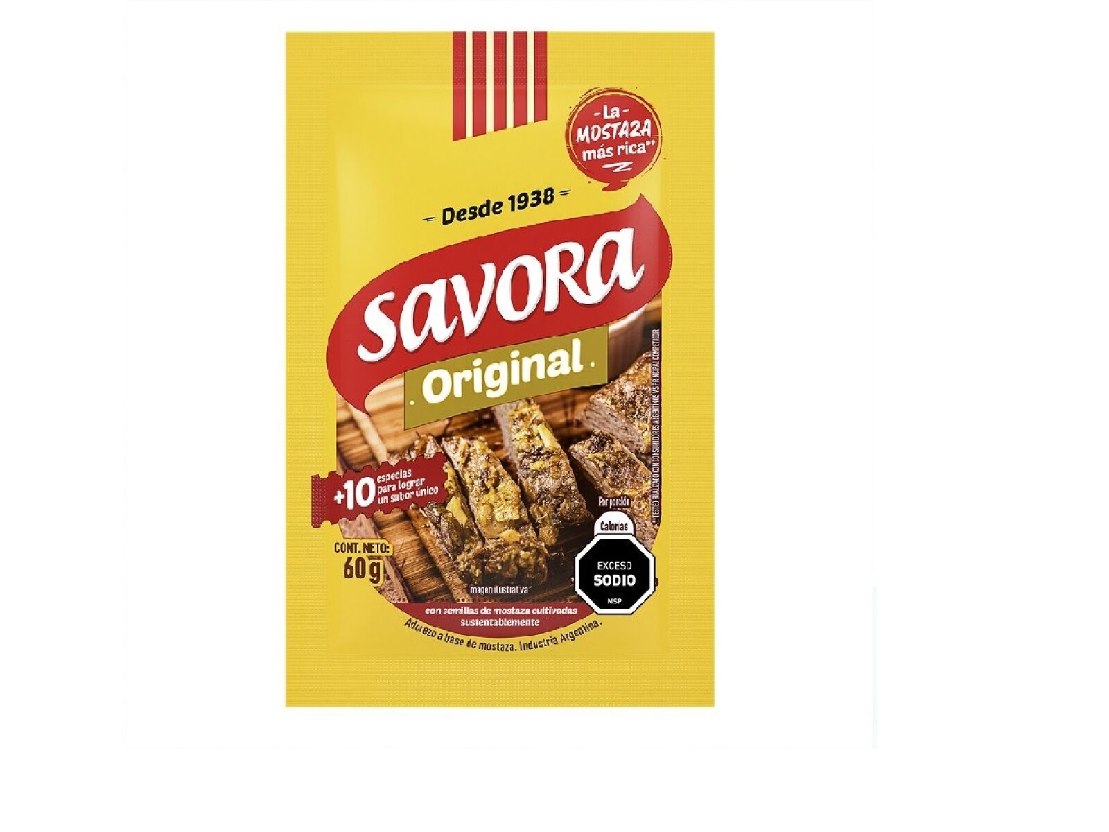 MOSTAZA SAVORA SOBRE 60G 