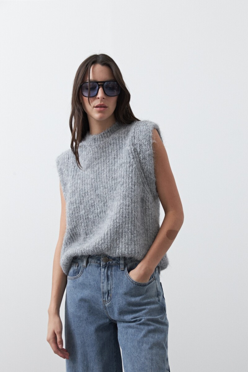 CHALECO BORJA Gris Melange