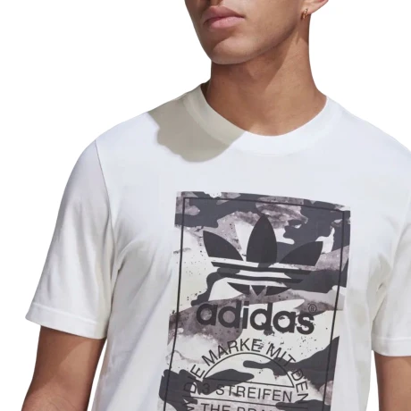 REMERA adidas ESTAMPADA CAMO White