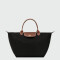 Longchamp -Cartera Longchamp plegable de nylon con cierre y asa corta, Le pliage M 0