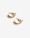 Aros Argollas Metal Aros Argolla De Metal Bold De La Línea Stay Golden. - Dorado