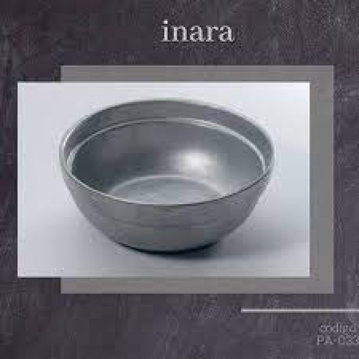 Bowl Inara aluminio redondo 17x7 cm Aluma 