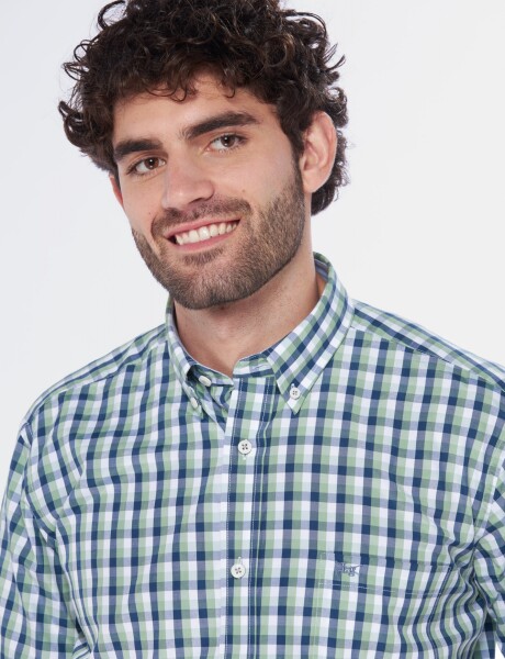 CAMISA A CUADROS Verde
