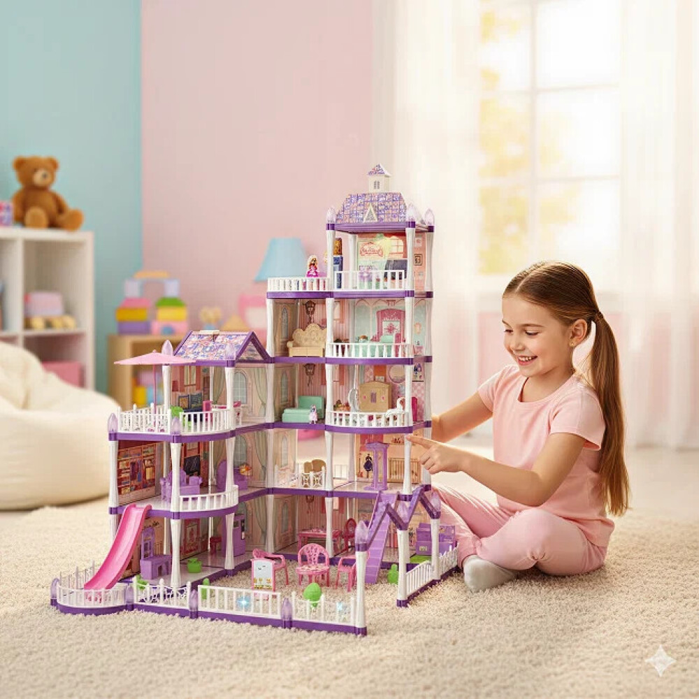 Casa de muñecas 340 piezas con accesorios. Casa de muñecas 340 piezas con accesorios.