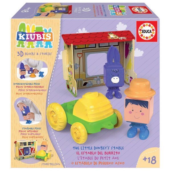 Juego Puzzle 3D Establo Del Burrito Kiubis Bloques Educa Juego Puzzle 3D Establo Del Burrito Kiubis Bloques Educa