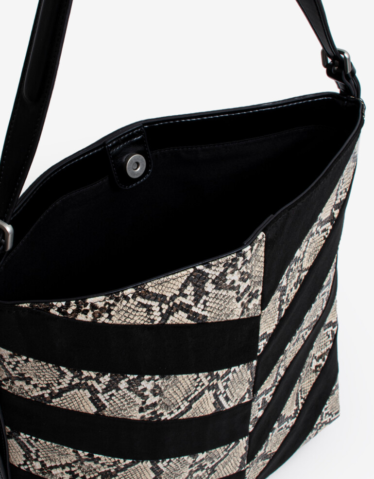 Saca Cartera Formato Saca Snake - Combinacion Bicolor