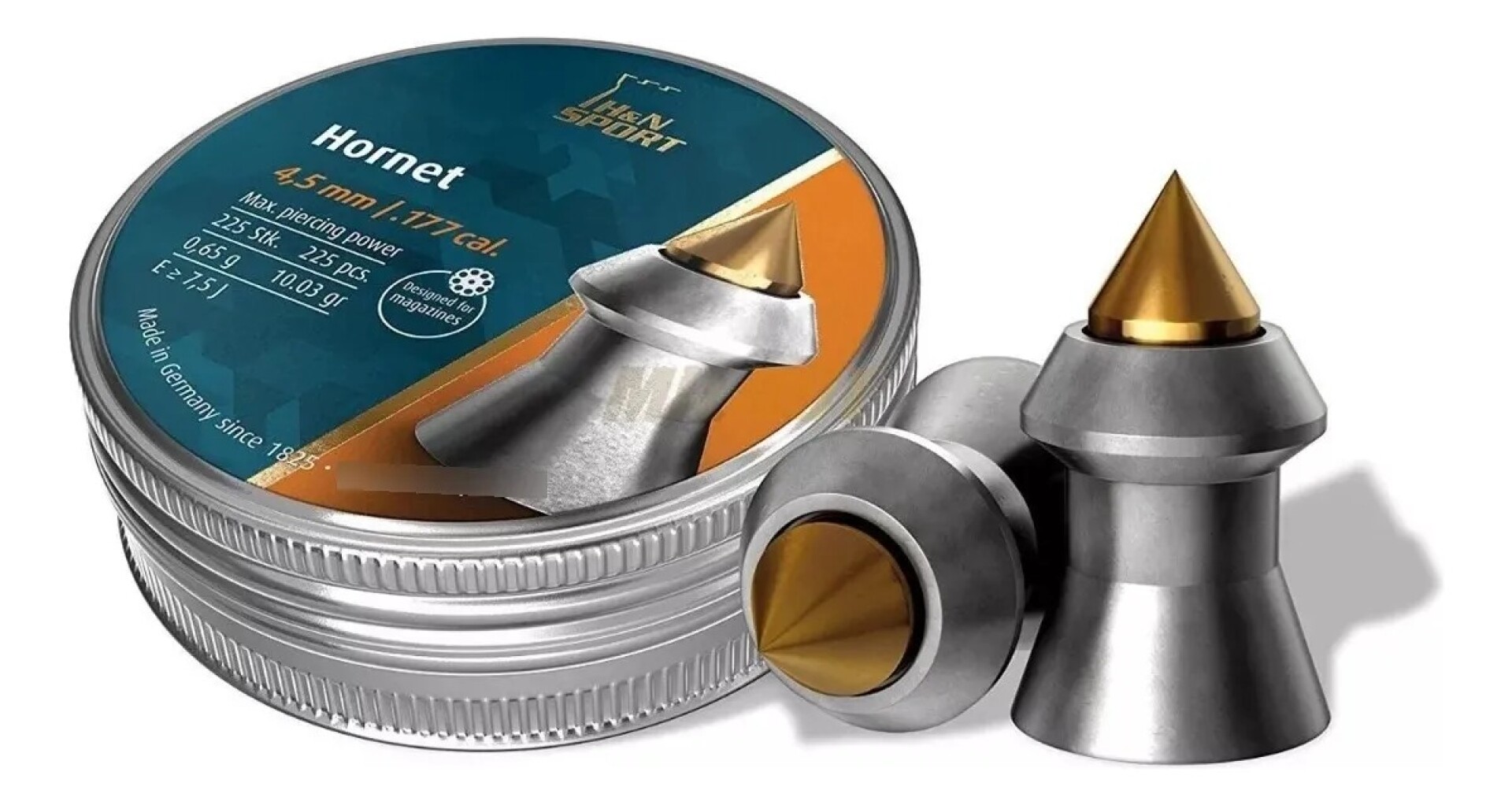 Chumbo Hyn Hornet 4,5mm 9.57 grains x 225 Unidades 