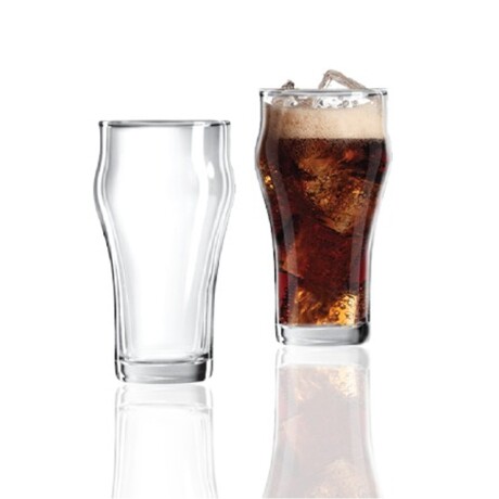 Set de 6 Vasos Largos Multiuso en Vidrio de 405ml Ohana Transparente