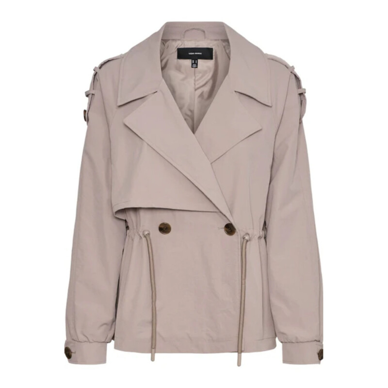 VMBRAVESIENNA SHORT TRENCHCOAT Moon Rock