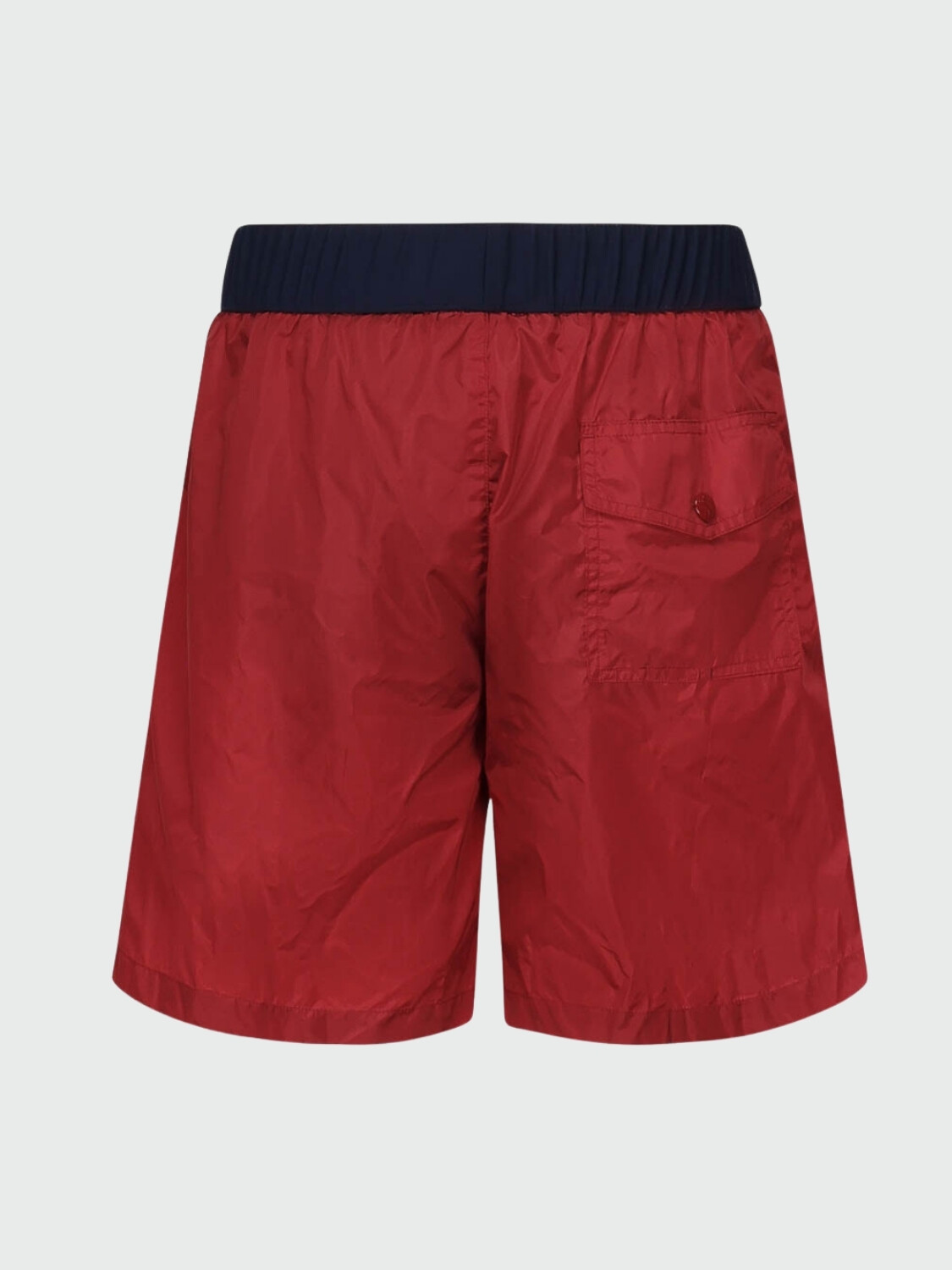 Moncler - Logo Patch Shorts de Baño Gris