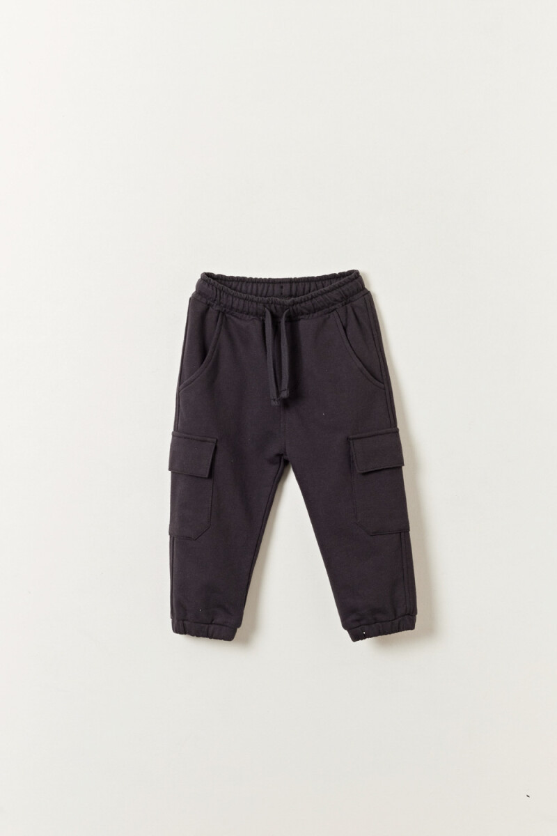 Pantalón deportivo cargo - Negro 